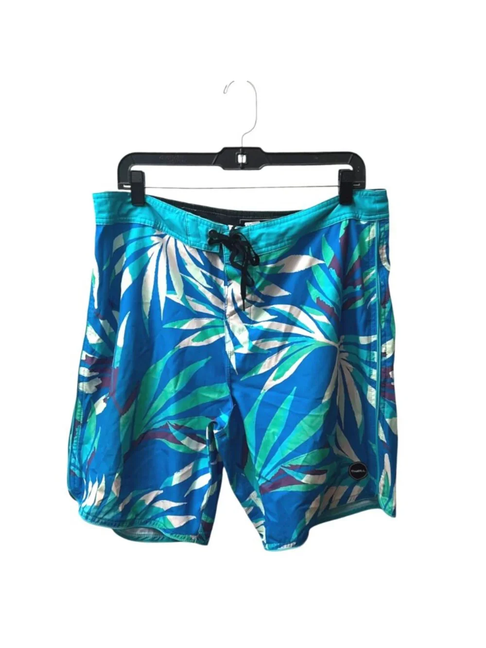 O' Neill Hyperfreak Incognito Boardshorts 36 Swim Trunks Shorts Leaf Print